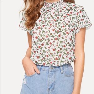 Flowered blouse
